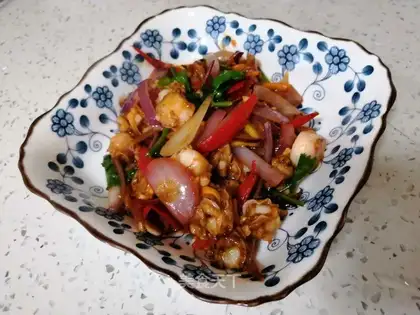 Garlic scallops