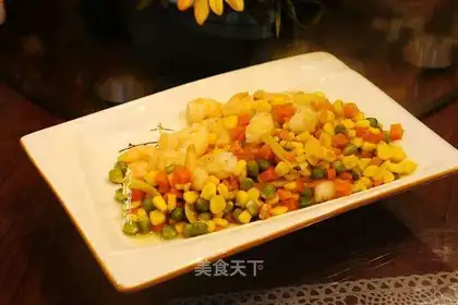 Shrimp fried corn