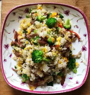Orchid sausage fried rice