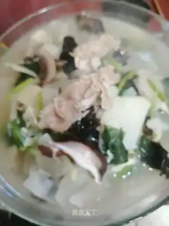 Fresh soup, fat cow