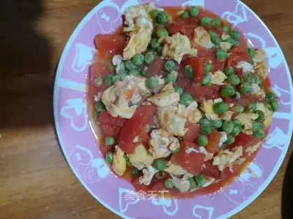 Tomato fried peas