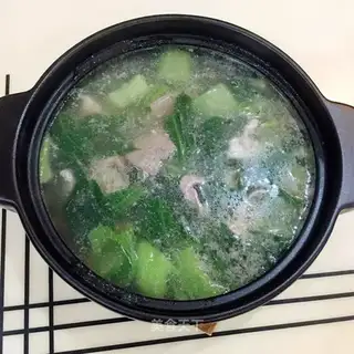 Pork gravy mustard soup