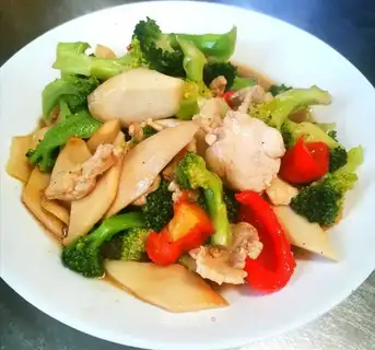 Apricot and a broccoli