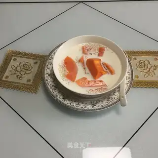 Coconut milk papaya