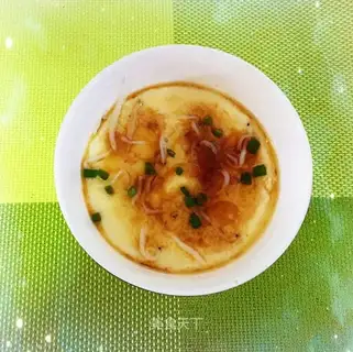 Silver fish steamed eggs