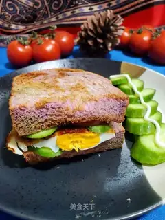 cucumber eggs and potato sandwiches