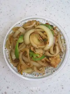Onion fried eggs