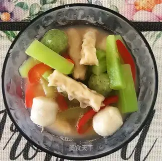 Poppy shrimp soup