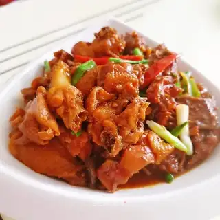 Chicken piece of sauce