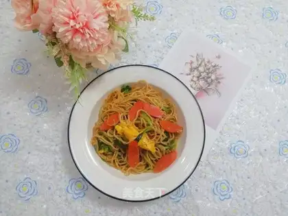 Three fresh noodles