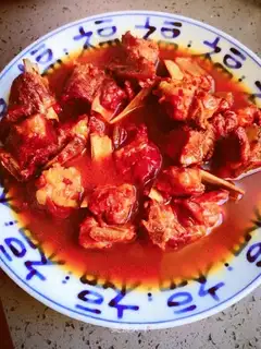Red burn ribs