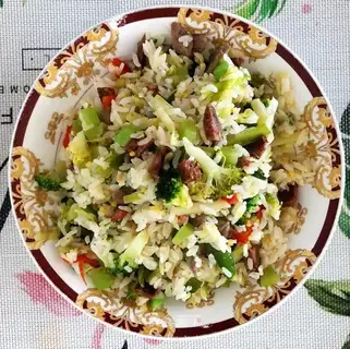 Orchid sausage fried rice