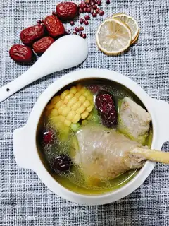Sweet pea chicken soup