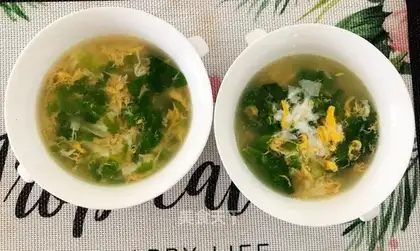Potato omelet soup