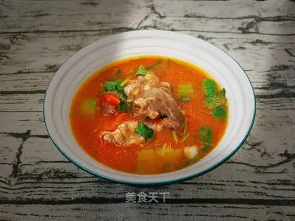 Tomato beef soup