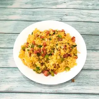 Orchid ham and egg fried rice