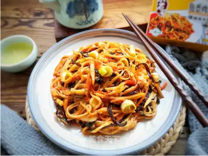 Fish apricot mushroom