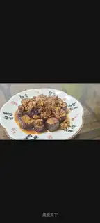 Meat and eggplant