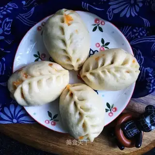 Homemade carrot beef buns