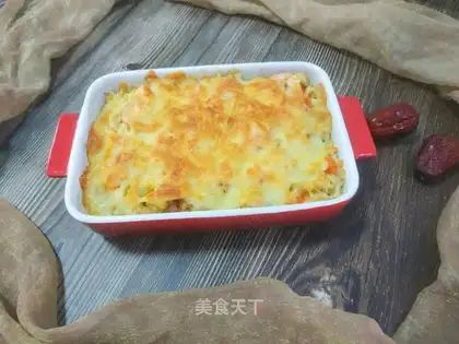 Shrimp egg cheese rice