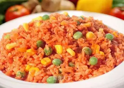 Cheese and sausage fried rice