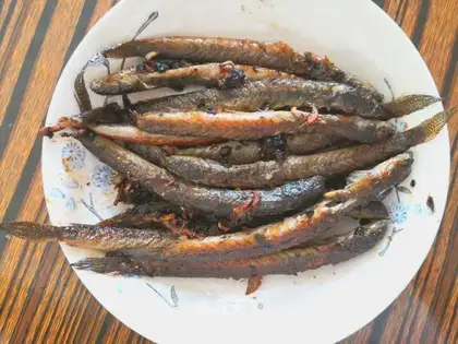 Fried mackerel