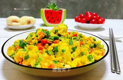 Eggs, carrots, fried eggs