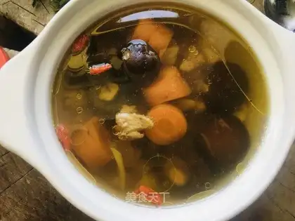 Frozen carrot chicken soup