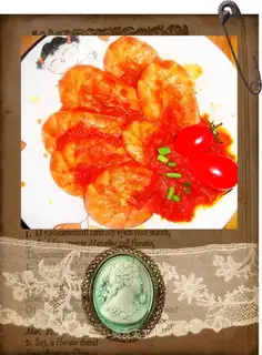 Prawns in tomato sauce