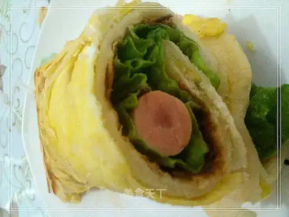 egg filling cake
