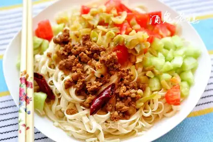 Delicious mixed noodles