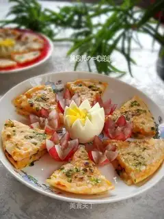 Scallion scented milk sweet potato cake