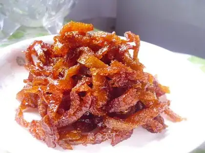 stir-fried orange peel with sugar