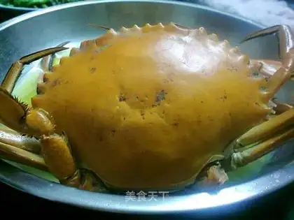 Steamed crab