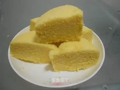 Steamed lemon cake