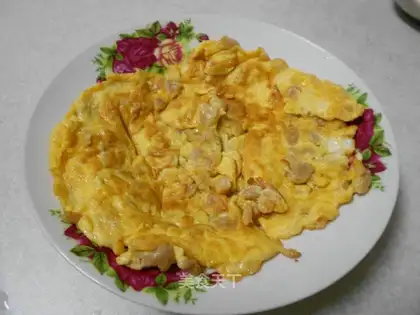 Fried eggs with dried radish