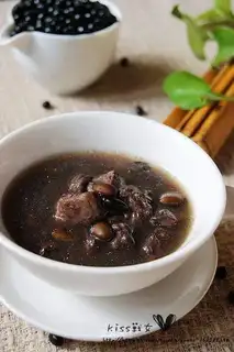 Black bean mutton soup