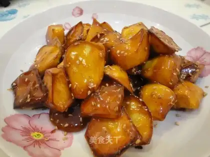 Pulled sweet potatoes