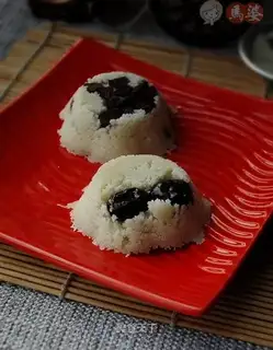 Purple potato sweet date steamed cake