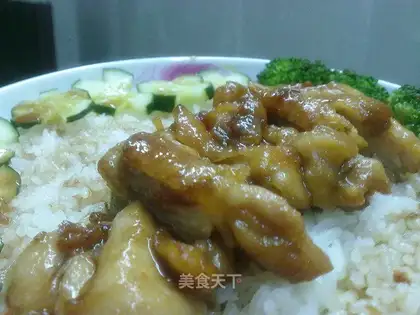 Shiyaki chicken leg rice
