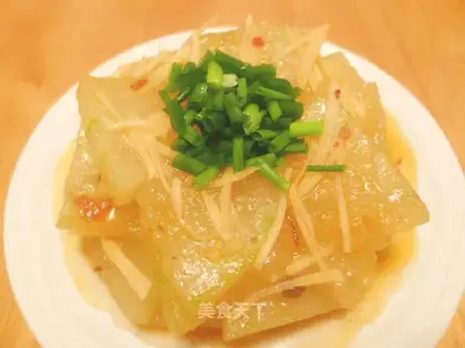 stir-fried white gourd with bean paste