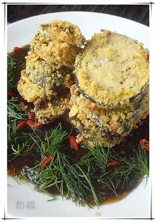 crispy mushroom and tomato with fennel