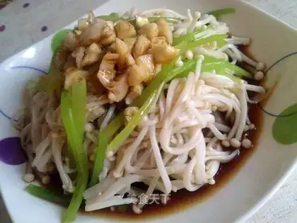 Cold celery and mushroom mushroom