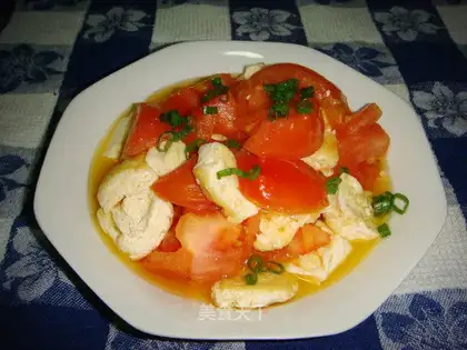 stir-fried tomatoes with tofu