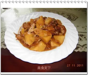 Braised duck fin with yam and yam