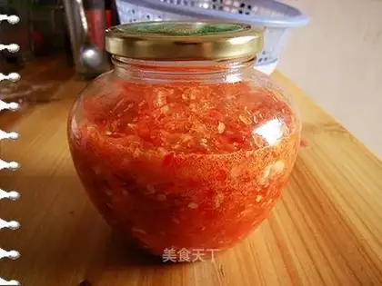 Homemade chopped pepper