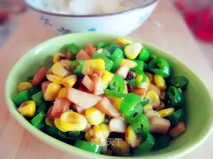 stir-fried corn cubes