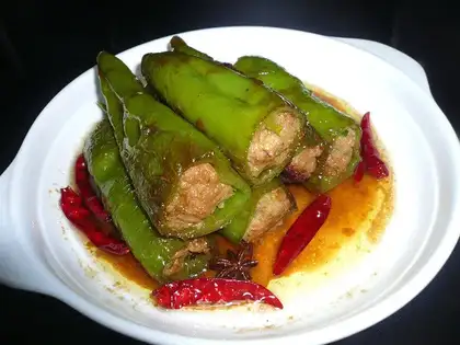 stuffed pork with pepper