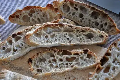 Ciabatta with bean dregs