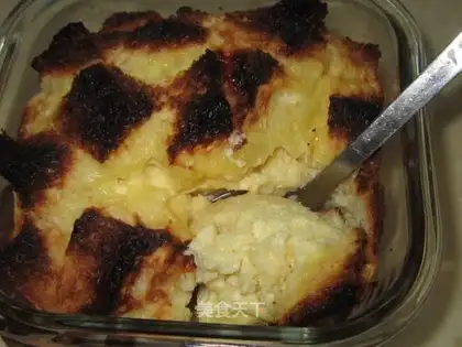 Coconut toast pudding
